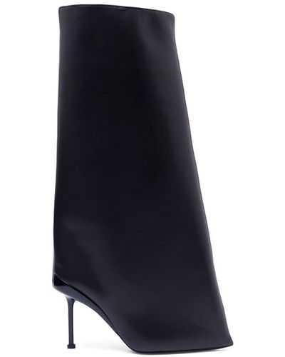 Alexander McQueen Knee-length Leather Boots - Blue