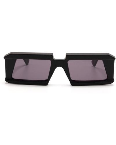 Kuboraum X20 Rectangle-frame Sunglasses - Black