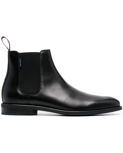 PS by Paul Smith Stivali Chelsea Cedric con punta smussata - Nero