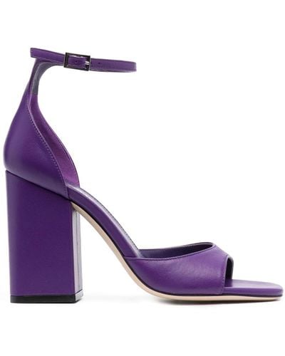 Paris Texas Mauve Fiona 100 Mm High Sandals - Purple