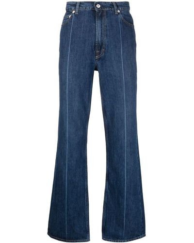 Our Legacy Jeans dritti con cuciture a contrasto - Blu