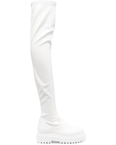 Le Silla Ranger Overknee-Stiefel - Weiß