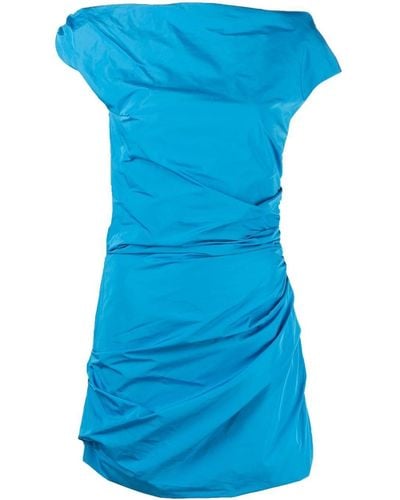 Paris Georgia Basics Maxi-jurk Met Ruche - Blauw