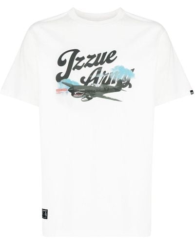 Izzue Graphic-print Cotton T-shirt - White