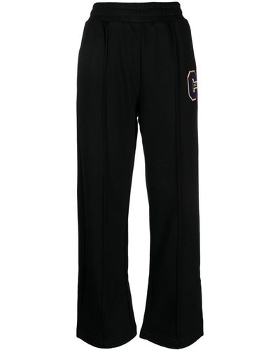 Chocoolate Pantalones de chándal con aplique del logo - Negro