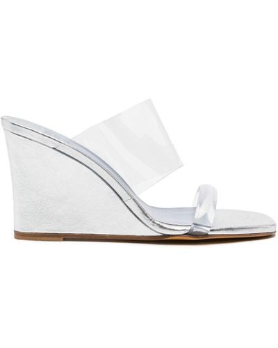 Maryam Nassir Zadeh Olympia 80mm Wedge Sandals - White