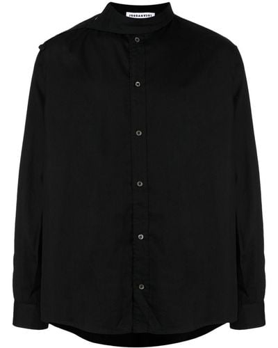 JORDANLUCA Atlas Cotton Shirt - Black