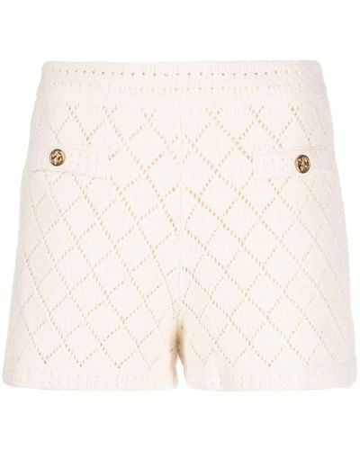 Zimmermann Matchmaker Pointelle-knit Shorts - Natural