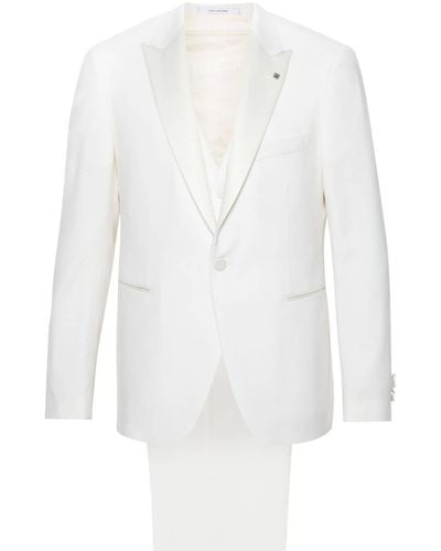 Tagliatore Single-Breasted Suit - White