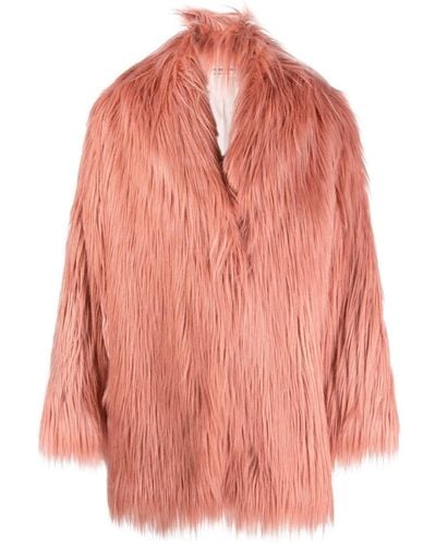 Philosophy Di Lorenzo Serafini Manteau oversize en fourrure artificielle - Rose