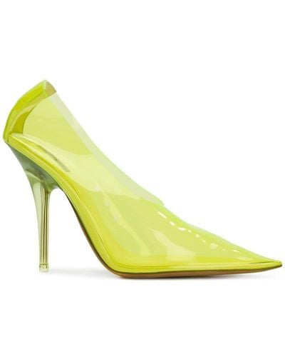 Yeezy Clear Pointed Pumps - Yellow