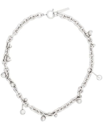 Justine Clenquet Sophie Piercings-detailed Necklace - White