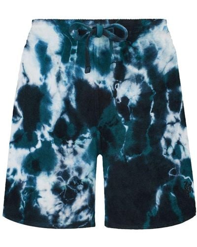 Vilebrequin Tie-dye Organic Cotton-blend Shorts - Blue