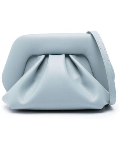 THEMOIRÈ Gea Pleated Clutch Bag - Blue