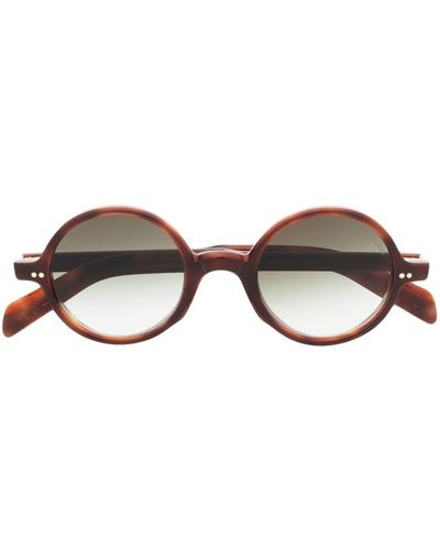 Cutler and Gross Tortoiseshell Round-frame Sunglasses - Brown