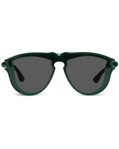 Burberry Tubular Pilot-frame Sunglasses - Black