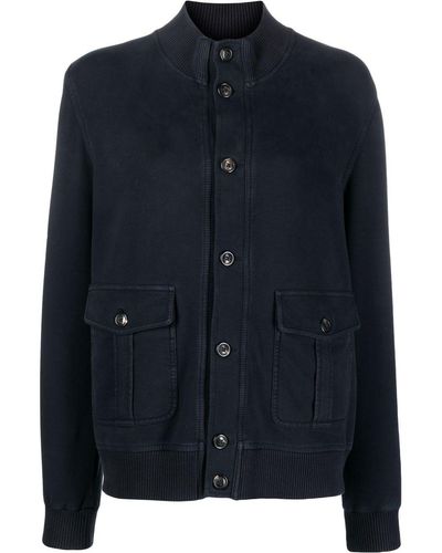 Circolo 1901 Geknöpfte Jacke mit Stehkragen - Blau