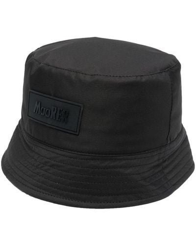 Moorer Cappello bucket con applicazione logo - Nero