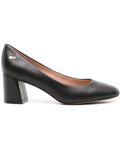 Tommy Hilfiger 60mm Square-toe Leather Court Shoes - Brown