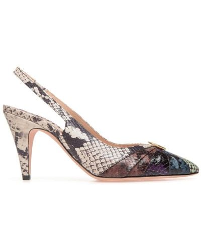 Bally Snakeskin-effect Leather Pumps - Pink