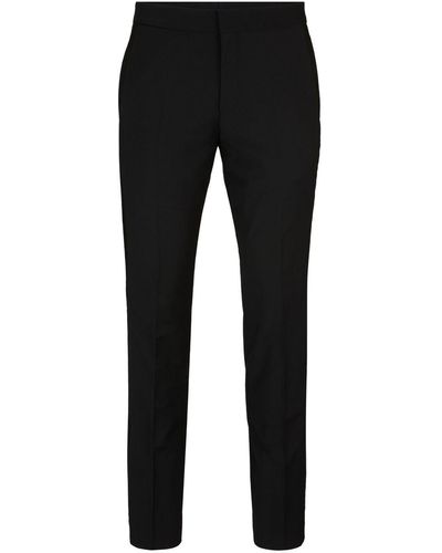 HUGO Tapered-leg Tailored Pants - Black