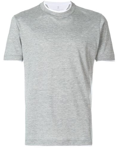 Brunello Cucinelli ラウンドネック Tシャツ - グレー