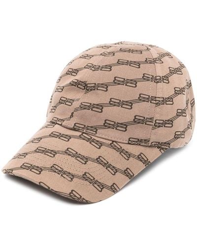 Balenciaga Gorra con monograma - Marrón