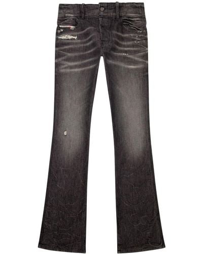 DIESEL D-backler 09h51 Low-rise Bootcut Jeans - Gray