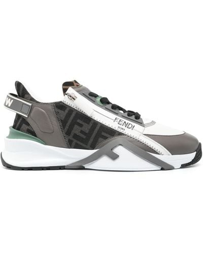 Fendi Sneakers Flow FF jacquard - Grigio