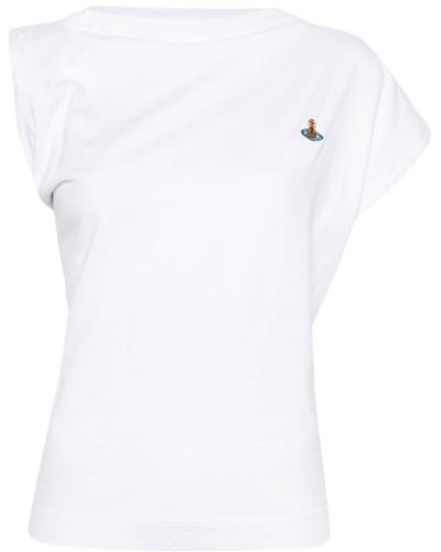 Vivienne Westwood Asymmetrisches Hebo T-Shirt - Weiß