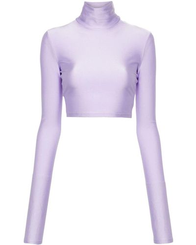ANDAMANE Orchid High-neck Top - Purple