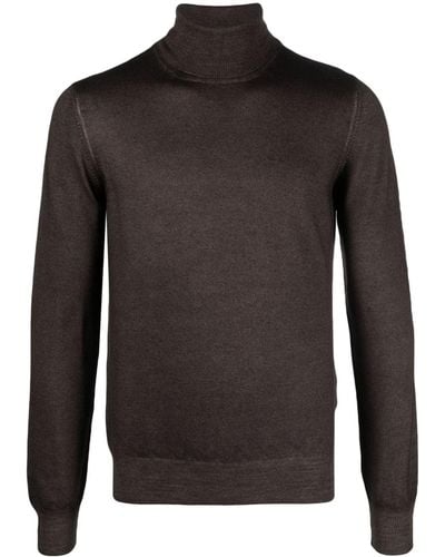 Fileria Fine-knit Virgin Wool Sweater - Black