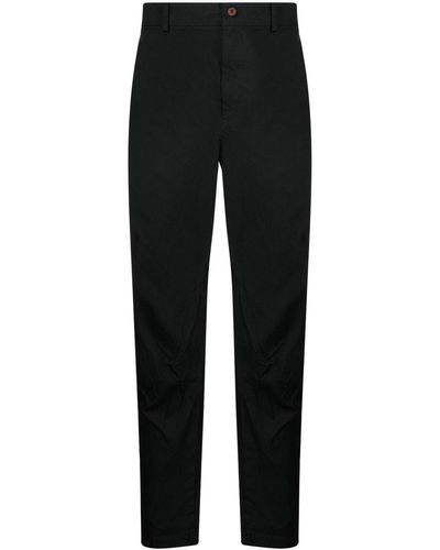 COMME DES GARÇON BLACK Mid-rise cropped trousers - Negro