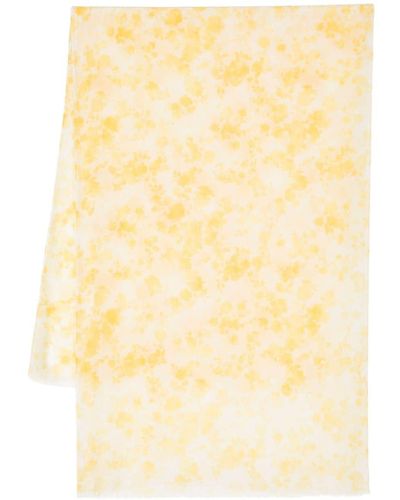 Colombo Schal mit Blumen-Print - Gelb