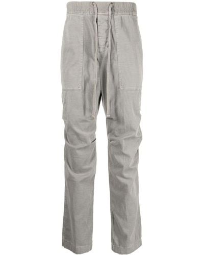 James Perse Slub-cotton Drawstring Pants - Grey