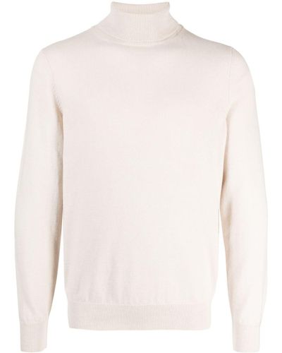 Peserico Roll-neck Long-sleeve Sweater - White