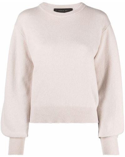 FEDERICA TOSI Ribbed-knit Wool Jumper - Pink