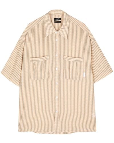 FIVE CM Striped Short-sleeve Shirt - Natural