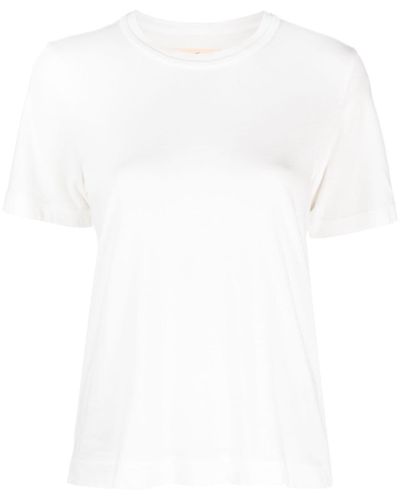 Raquel Allegra T-shirt en coton à col rond - Blanc
