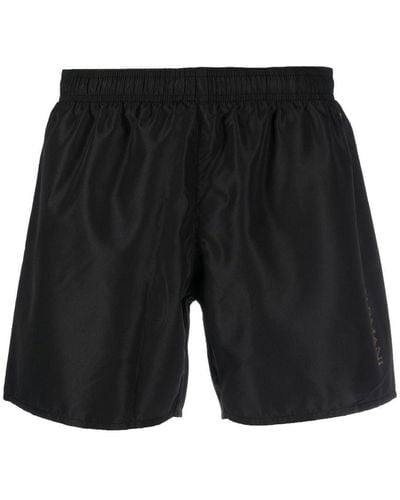 EA7 Logo-print Boxer Shorts - Black