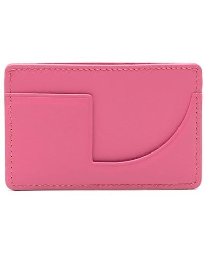 Patou Jp Leather Cardholder - Pink