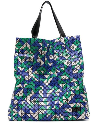Bao Bao Issey Miyake Kleiner Cart Shopper mit geometrischem Muster - Blau