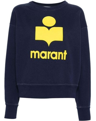 Isabel Marant Moby Sweatshirt mit Logo - Blau