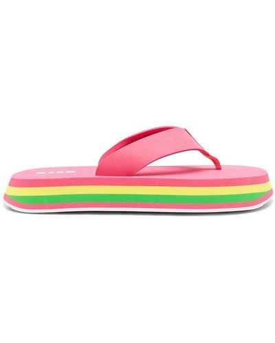 MSGM Thong-strap Chunky Flip Flops - Pink