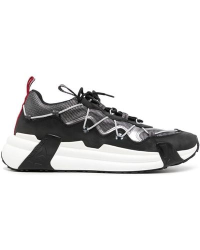 Moncler And White Compassor Low Trainers - Black
