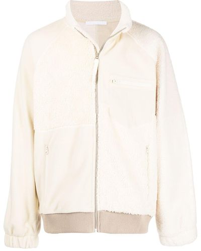Helmut Lang Zip-up Fleece Sweatshirt - White