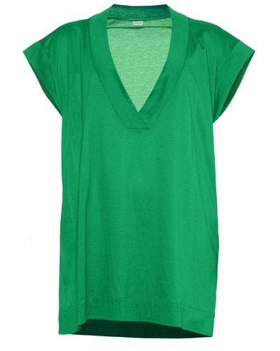 Eres Renée T-Shirt mit V-Ausschnitt - Grün