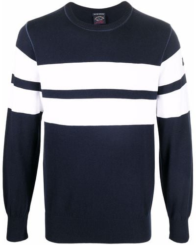 Paul & Shark Double-stripe Sweatshirt - Blue