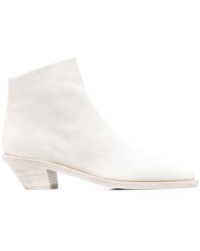 Marsèll Suede Ankle Boots - White