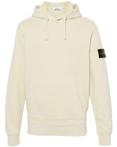 Stone Island Hoodie Met Compass-logopatch - Wit